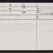 Kilspindie Golf Course, NT48SE 34, Ordnance Survey index card, page number 1, Recto