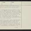 Blakebillend, NT50NW 1, Ordnance Survey index card, page number 3, Recto