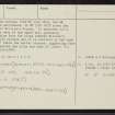 Blakebillend, NT50NW 1, Ordnance Survey index card, page number 6, Verso