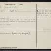 Rubers Law, NT51NE 8, Ordnance Survey index card, page number 6, Verso
