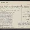 Rubers Law, NT51NE 10, Ordnance Survey index card, page number 2, Verso