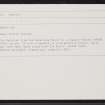 Rubers Law, NT51NE 10, Ordnance Survey index card, Recto