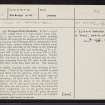 Denholm, Westgate Hall, NT51NE 15, Ordnance Survey index card, page number 1, Recto
