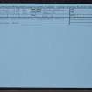 Hawick, Weensland Road, Weensland Mill, NT51NW 42, Ordnance Survey index card, Recto