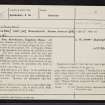 Rowchester, Kippilaw Mains, NT52NW 5, Ordnance Survey index card, page number 1, Recto