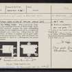 Fatlips Castle, NT52SE 10, Ordnance Survey index card, page number 1, Recto