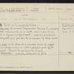 Minto Parish, NT52SE 12, Ordnance Survey index card, Recto