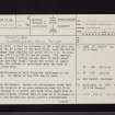 Huntshaw, NT53NE 1, Ordnance Survey index card, page number 1, Recto