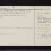 Huntshaw, NT53NE 1, Ordnance Survey index card, page number 2, Verso