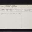 Black Hill, NT53NE 5, Ordnance Survey index card, page number 3, Recto