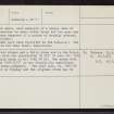Easter Langlee, NT53NW 2, Ordnance Survey index card, page number 2, Verso