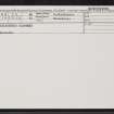 Galashiels, Gasworks, NT53NW 35, Ordnance Survey index card, Recto