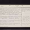 Monksford, NT53SE 8, Ordnance Survey index card, page number 2, Verso