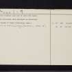 Newstead, NT53SE 19, Ordnance Survey index card, page number 2, Verso