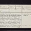 Old Melrose, NT53SE 21, Ordnance Survey index card, page number 1, Recto