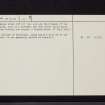 St. Boswells, NT53SE 46, Ordnance Survey index card, page number 2, Verso