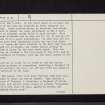 Eildon Hill North, NT53SE 57, Ordnance Survey index card, page number 2, Verso
