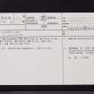 Legerwood, NT54SE 25, Ordnance Survey index card, page number 1, Recto