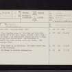 Tollishill, NT55NW 6, Ordnance Survey index card, page number 1, Recto