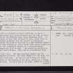 Kelphope Burn, NT55NW 10, Ordnance Survey index card, page number 1, Recto