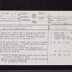 Long Bog, Borrowston Rig, NT55SE 4, Ordnance Survey index card, page number 1, Recto