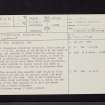 Lylestone Plantation, NT55SW 9, Ordnance Survey index card, page number 1, Recto