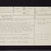 Newton Hall, NT56NW 1, Ordnance Survey index card, page number 1, Recto