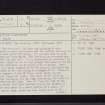 The Chesters, NT56NW 7, Ordnance Survey index card, page number 1, Recto