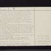Kidlaw, NT56SW 1, Ordnance Survey index card, page number 2, Verso
