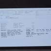 Kidlaw, NT56SW 1, Ordnance Survey index card, Recto