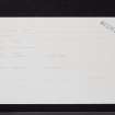 Kidlaw, NT56SW 1, Ordnance Survey index card, Recto