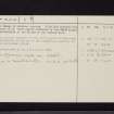 Hare Law, NT56SW 6, Ordnance Survey index card, page number 2, Verso