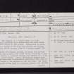 Markle, NT57NE 3, Ordnance Survey index card, page number 1, Recto