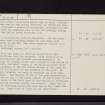 Drem, The Chesters, NT57NW 1, Ordnance Survey index card, page number 2, Verso