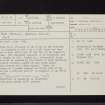 Kae Heughs, Barney Mains, NT57NW 23, Ordnance Survey index card, page number 1, Recto