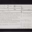East Bearford, NT57SE 16, Ordnance Survey index card, page number 1, Recto