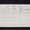 Morham Mains, NT57SE 30, Ordnance Survey index card, page number 1, Recto