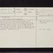 Morham Churchyard, NT57SE 32, Ordnance Survey index card, page number 1, Recto