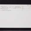 Stoneypath, NT57SE 67, Ordnance Survey index card, Recto