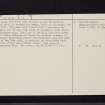 Haddington, NT57SW 3, Ordnance Survey index card, page number 2, Verso