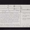 Haddington, Lady Kitty's Garden, NT57SW 19, Ordnance Survey index card, page number 1, Recto