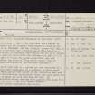 Haddington, Giffordgate, Knox House, NT57SW 20, Ordnance Survey index card, page number 1, Recto