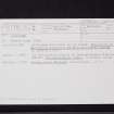 Lennoxlove, NT57SW 29, Ordnance Survey index card, Recto