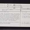 Bass Rock Farm, Dovecot, NT58SE 2, Ordnance Survey index card, page number 1, Recto