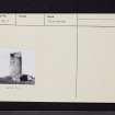 North Berwick, Balgone Barns, Windmill, NT58SE 9, Ordnance Survey index card, Recto
