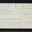 Archerfield House, NT58SW 17, Ordnance Survey index card, page number 1, Recto