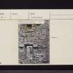 Slack's Tower, NT60NW 3, Ordnance Survey index card, Recto