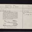 Gilliestongues, NT61NW 17, Ordnance Survey index card, page number 1, Recto