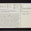 Roughlee, NT61SE 16, Ordnance Survey index card, page number 1, Recto