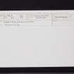 Harelaw, Fairnington, NT62NE 1, Ordnance Survey index card, Recto